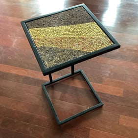 Mosaic Glass Tile Top Table