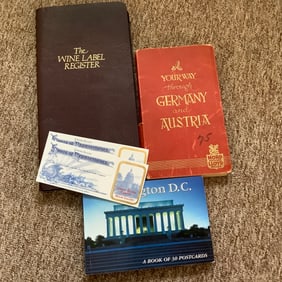 Travel Items:Wine Label Register, 1931 Germany travel book, Washington DC postcards