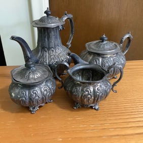 Made in Sheffield England 4 Piece Tea Set