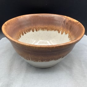 Oven Ware USA Pottery Large Salt Glazed Stoneware Bowl