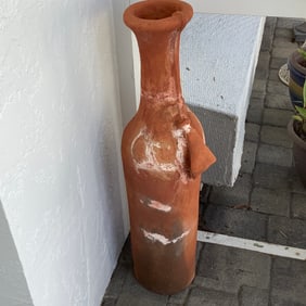 Large Terracotta Floor Vase