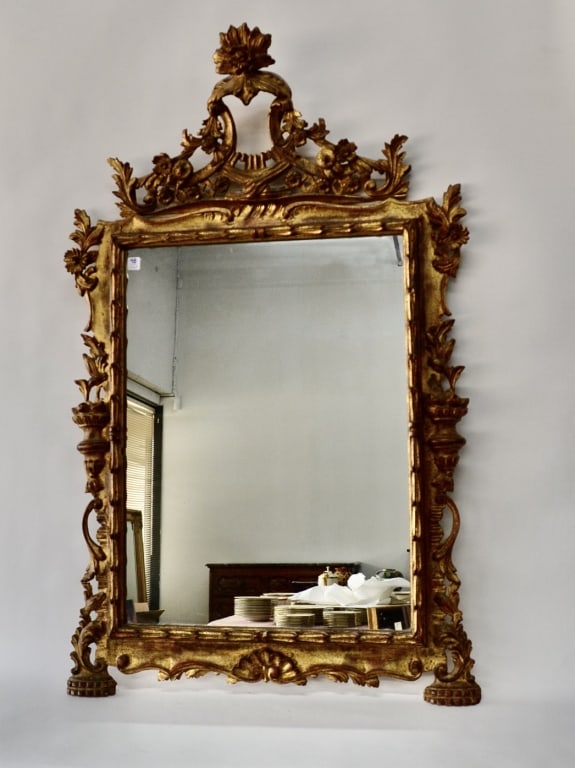 Italian Decorative Carved Mirror (1 of 7)