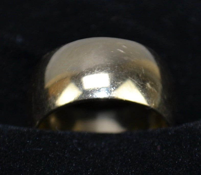 14k Gold Wide Band Ladies Ring (1 of 3)