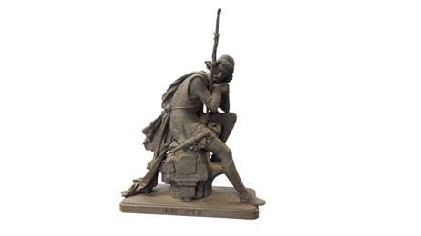 Le Cid Metal Statue LEl Cid Metal Statue after (Eugene Laurent, 1832-1898). Bronzed metal sculpture.