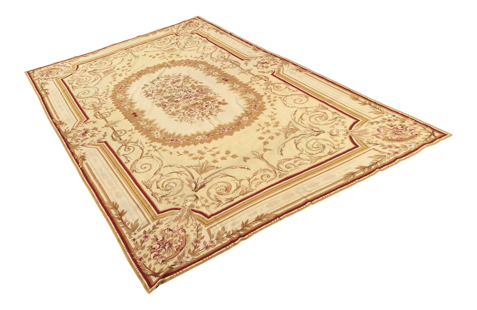 Henri Samuel Style French Aubusson Needlepoint Large Rug (1 of 10)