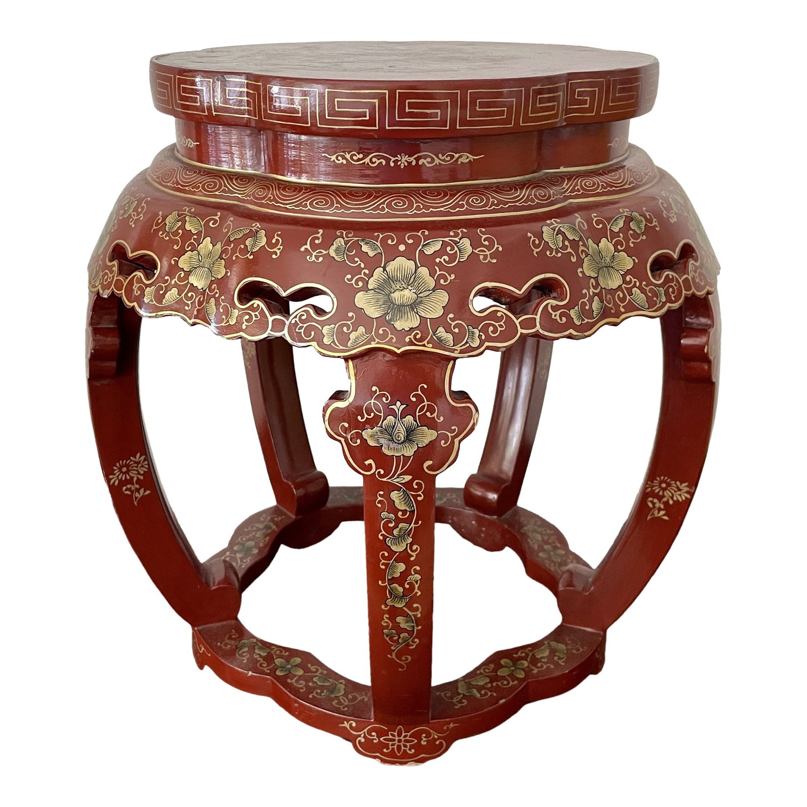 Chinese Chinoiserie Low Stool in Original Finish (1 of 12)