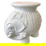 Elephant Blanc Garden Seat