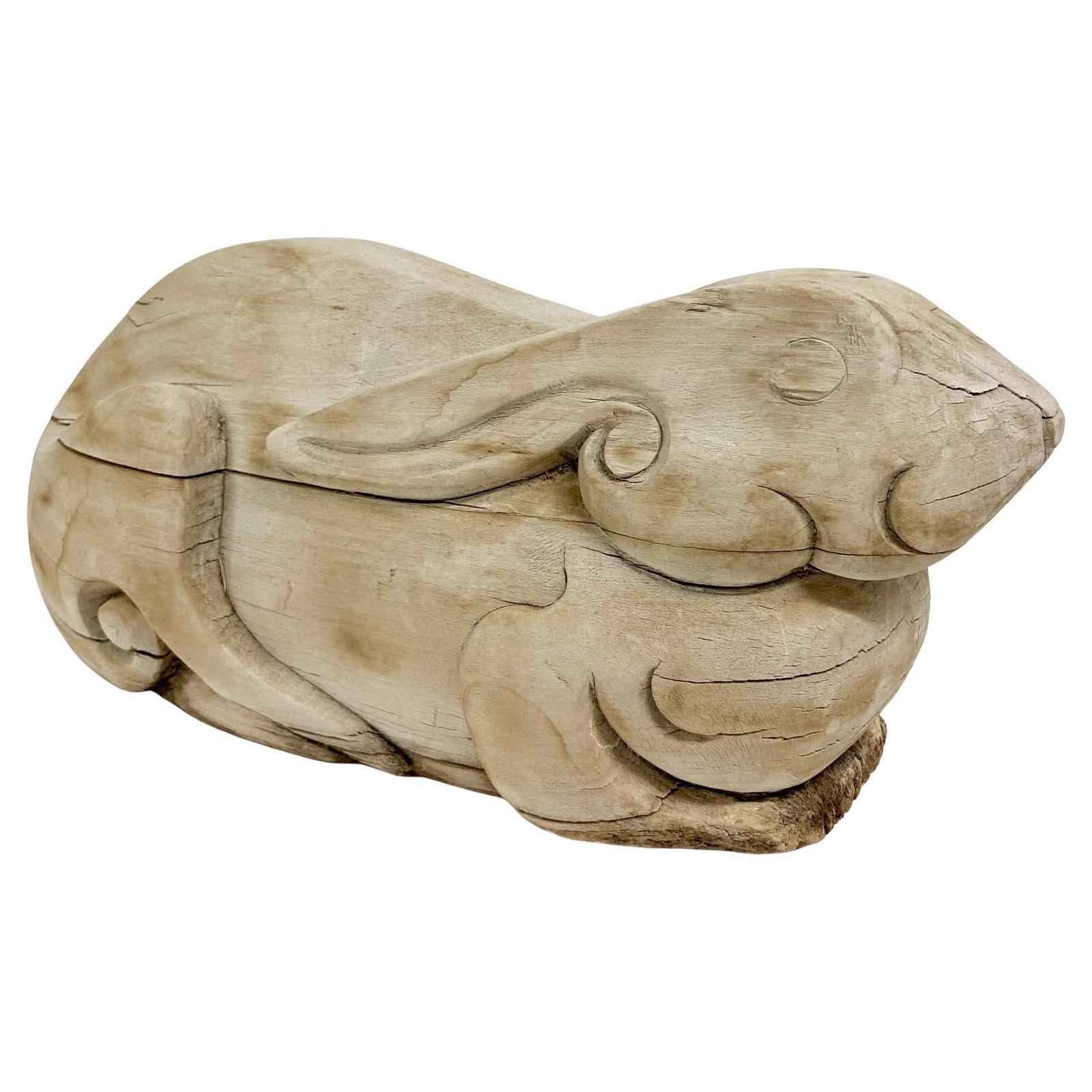 Carved Wood French Bunny (1 of 12)