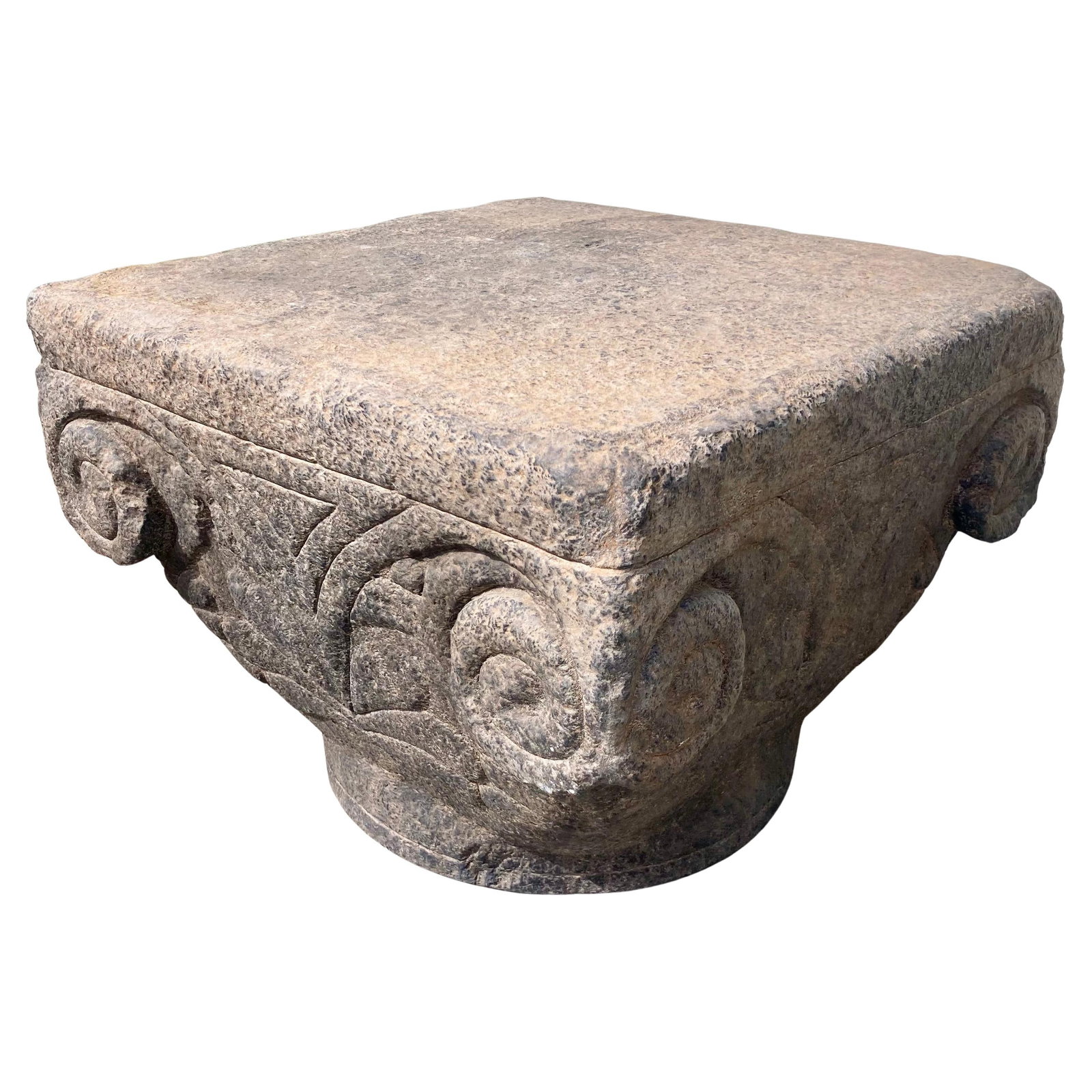 Michael Taylor Stone Capital Coffee Table - Side Table (1 of 16)