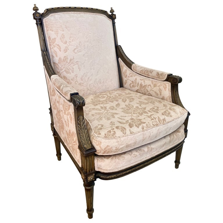 French Louis XVI Style Club Chair #1 - John Elgin Woolf (1 of 13)
