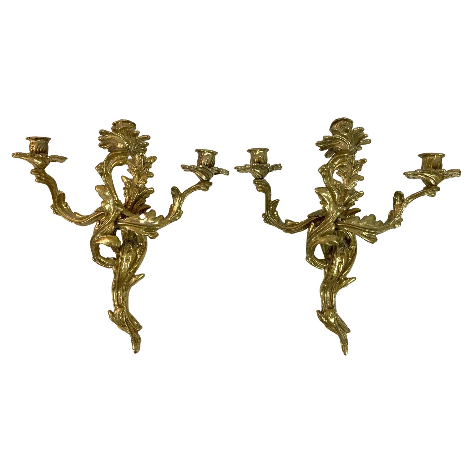 French Louis XV Wall Sconces for Candles, a Pair (1 of 18)