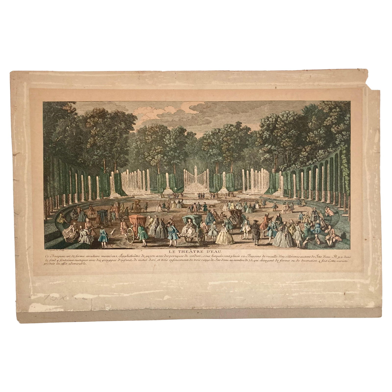 Jacques Rigaud Engraving of Le Theatre d'Eau (1 of 10)