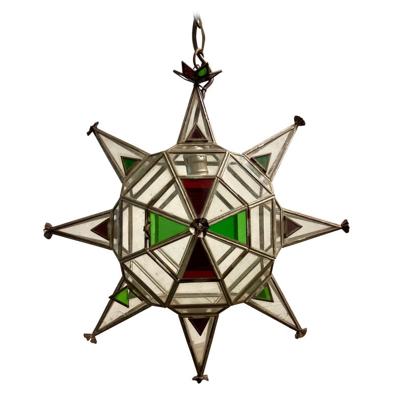 Mizner Style Star Hanging Fixture (1 of 13)