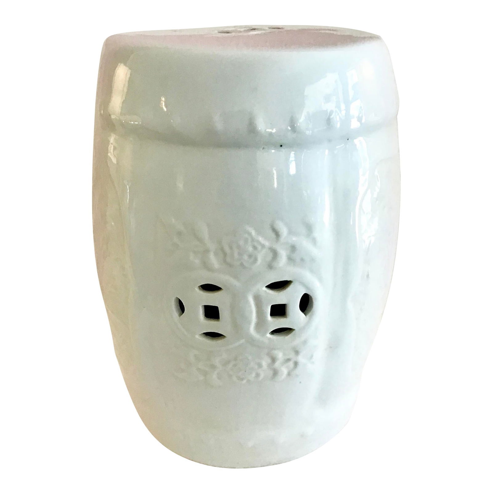 White Glazed Garden Seat (1 of 10)