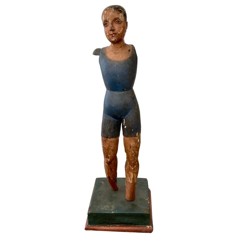 French Painted Wood Mannequin (1 of 9)