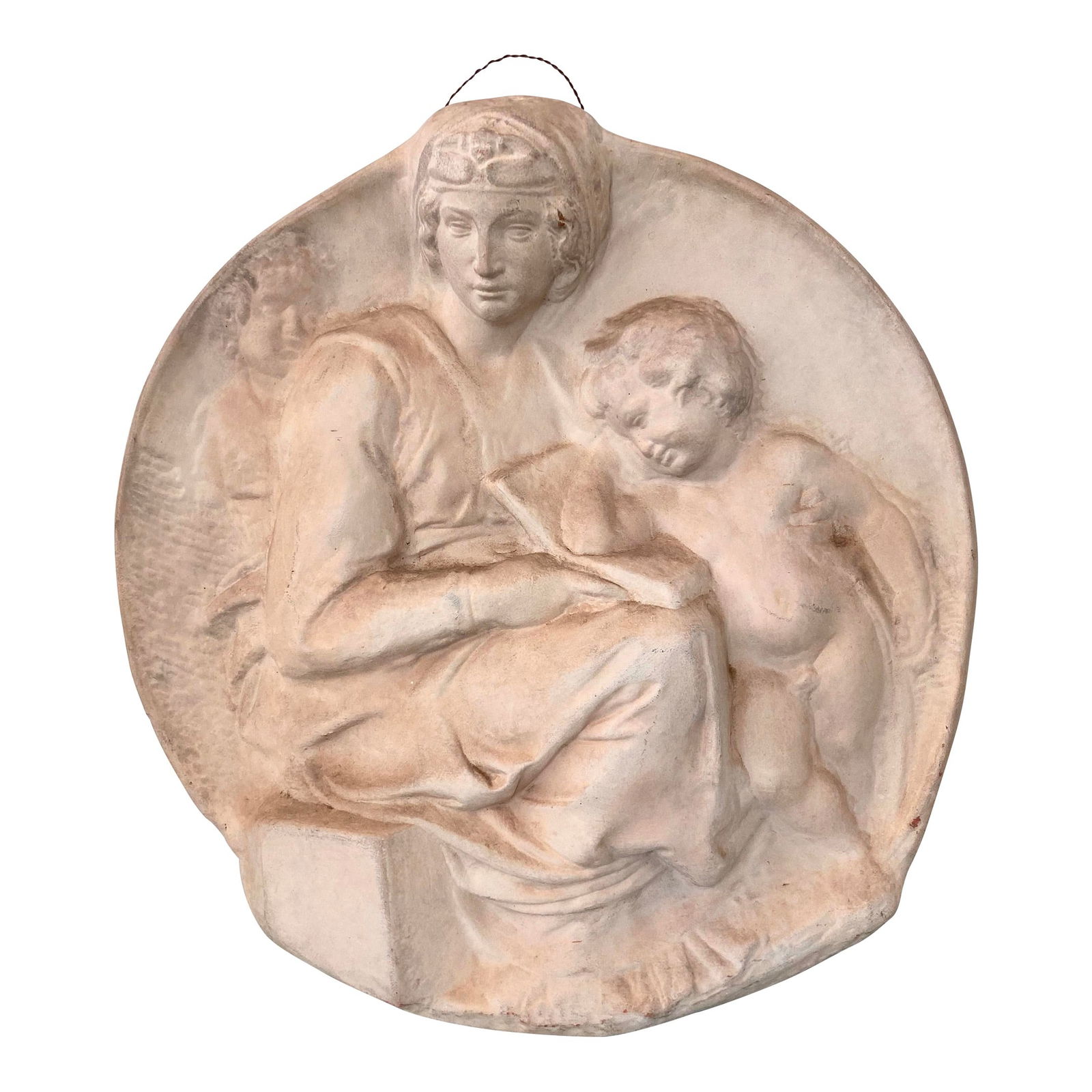 Italian Matte Glazed Terracotta Wall Hanging (1 of 11)