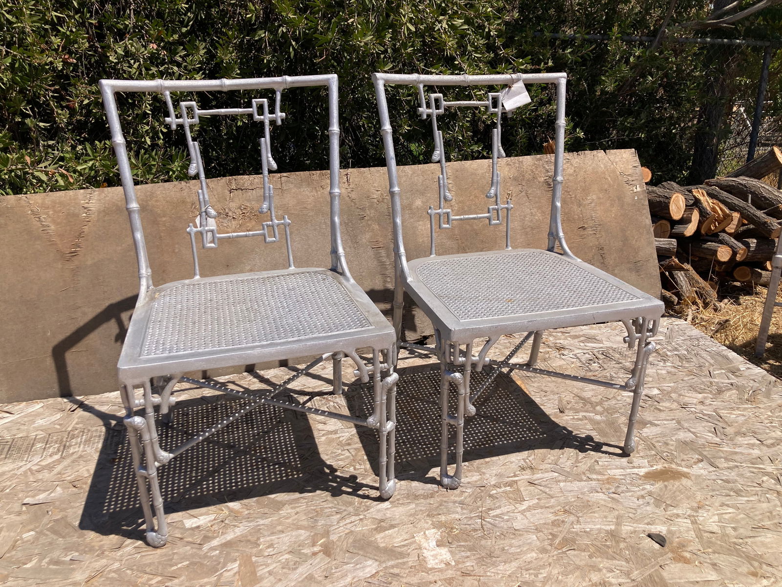 Michael Taylor Bamboo Side Chairs - a Pair (1 of 4)