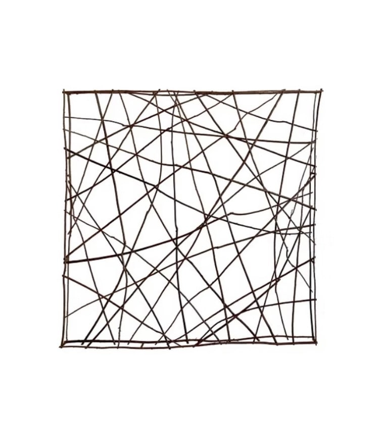 Michael Taylor Twig Wall Sculpture Large -1: 82"W x 4"D x 82"H Michael Taylor Twig Wall Sculpture. Beautiful detail work for an impressive wall sculpture