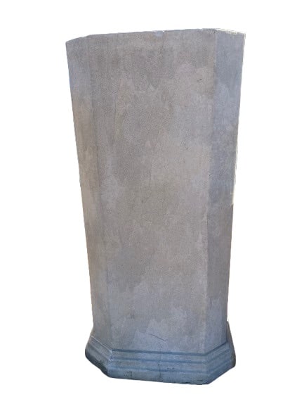 Michael Taylor Stone Clipped Corner Pedestal (1 of 4)
