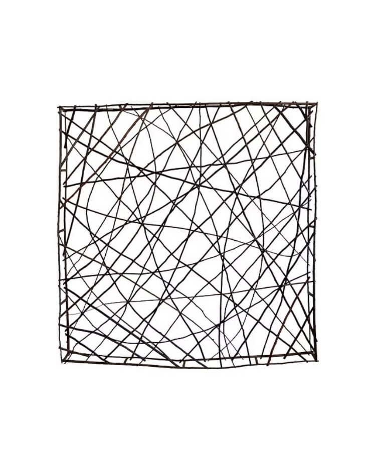 Michael Taylor Twig Wall Sculpture Large -2: 82"W x 4"D x 82"H Michael Taylor Twig Wall Sculpture. Beautiful detail work for this impressive wall sculpture.