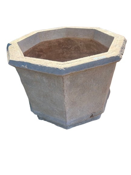 Michael Tayor Stone Manderlay Estate Planter Off White: 40"W x 40"D x 29"H Michael Taylor Stone Manderlay Estate Planter Off White. Pick up address Perris, CA 92570