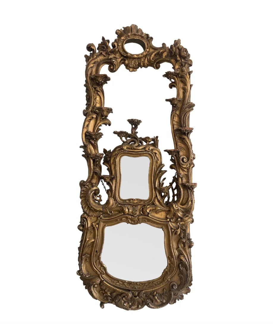 French 18th C Gilt Carved Wall Shelf (1 of 5)