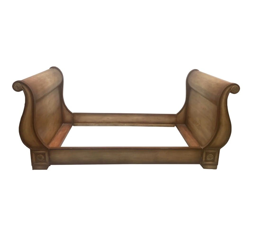 French Louis Style Daybed: 89"W x 42"D x 39"H French Louis Style daybed for Twin Mattress Set.