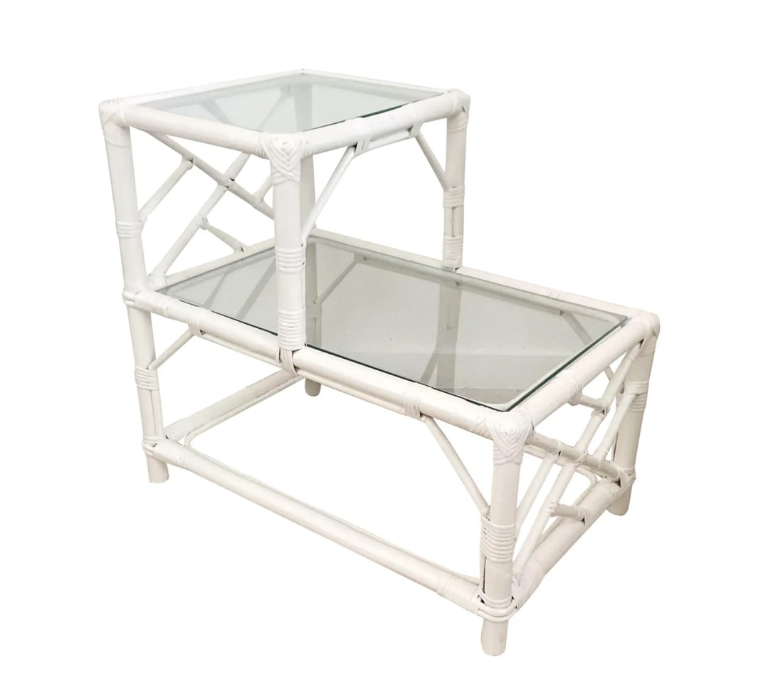 Ficks Reed Rattan Tier Table (1 of 5)