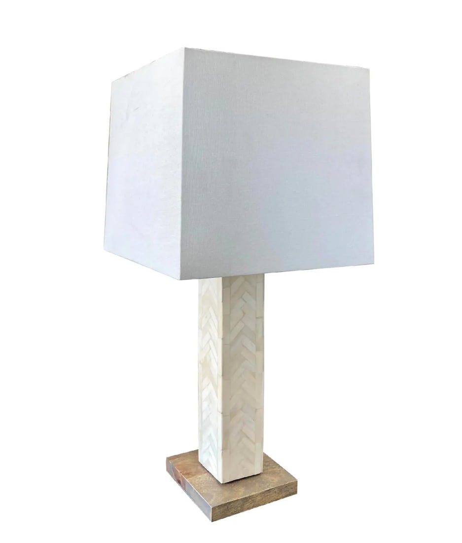Enrique Garcel Tessellated Bone Table Lamp (1 of 5)