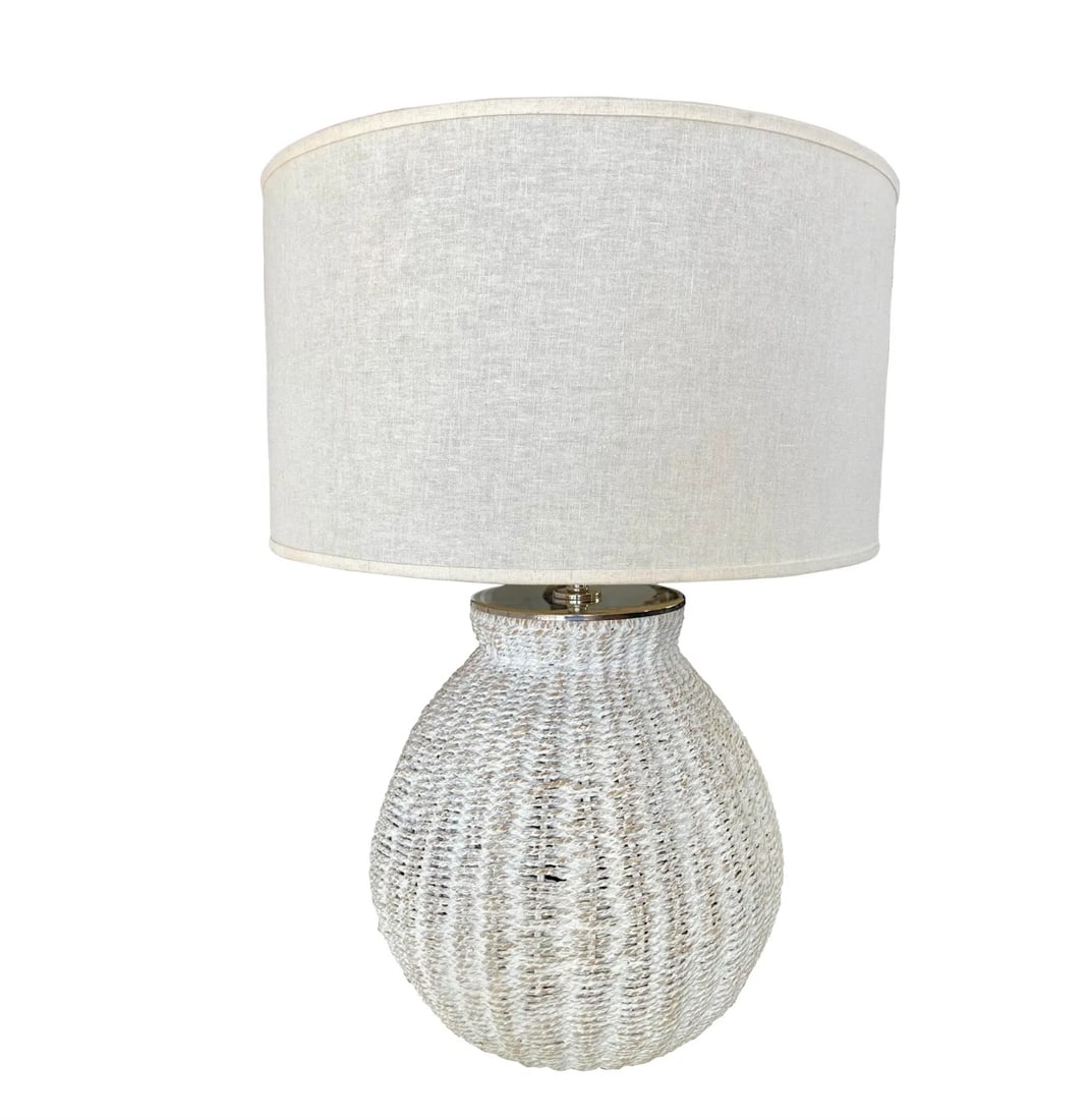 Wicker Basket Table Lamp (1 of 5)