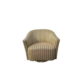 Polka Dot Club Chair: Polka dot clean upholstery club chair. In good condition. Modern and fun!