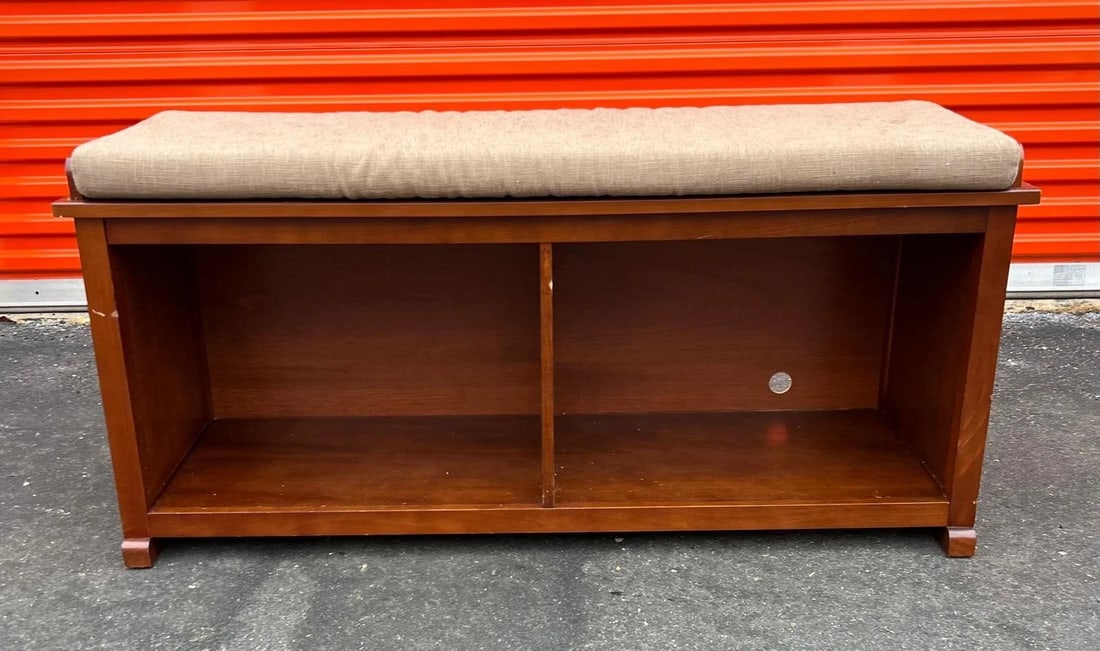 Storage bench with padded seat - 4
