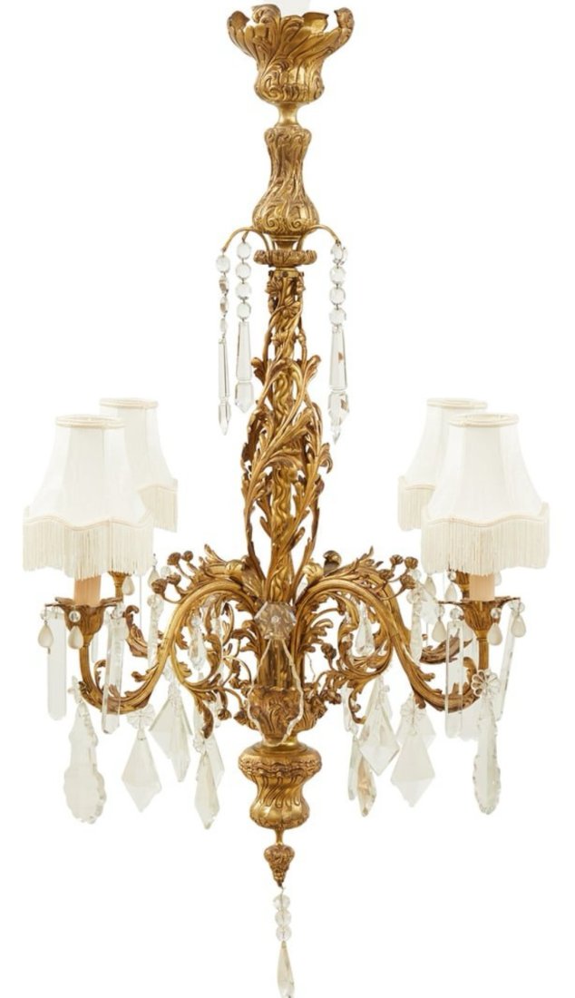 French Gilt-Bronze and crystal Chandelier (1 of 1)