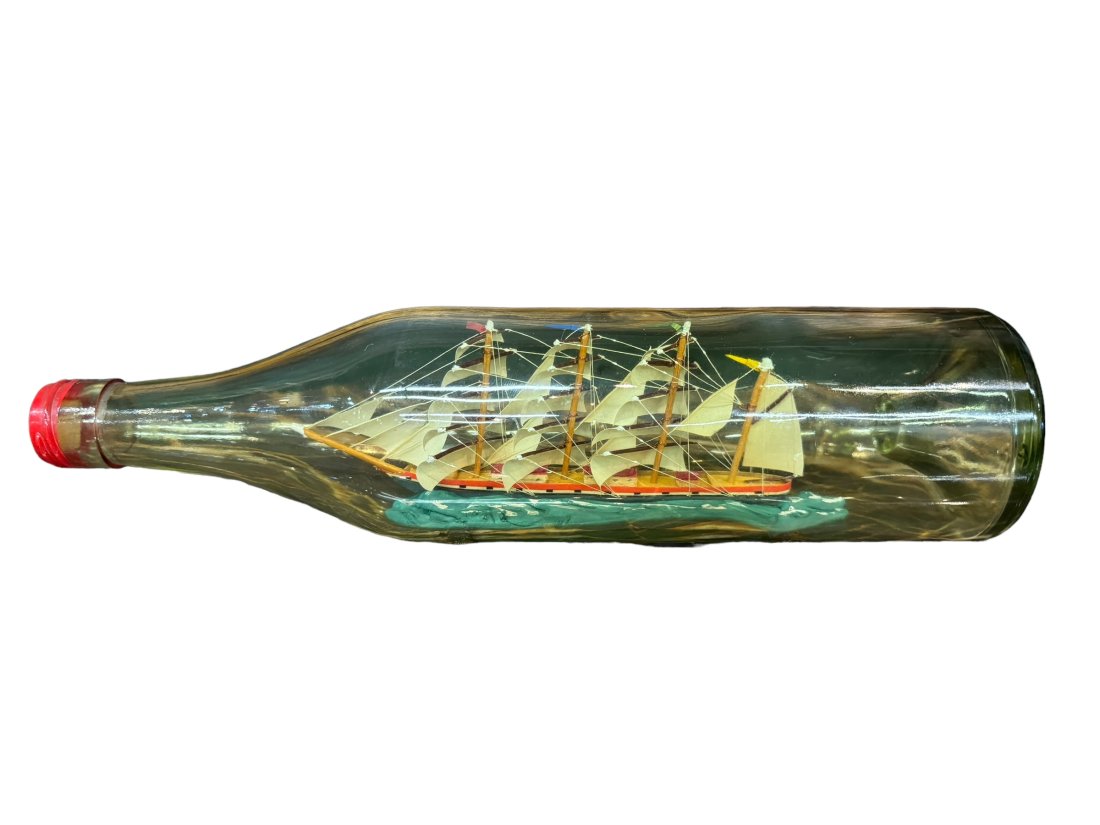 antique ship in a bottle (1 of 2)