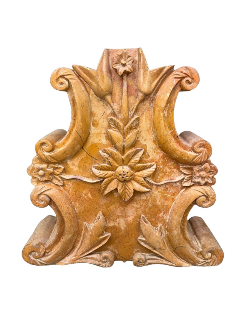 Exquisite Antique Italian Architectural   Ornate Carved Decorative Marble (1 of 4)