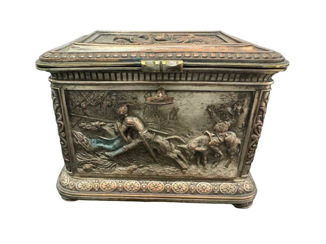 French repousse silver over copper  box (1 of 8)