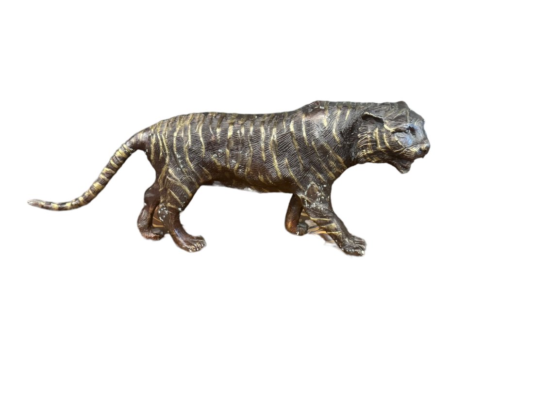 Antique large bronze tiger (1 of 5)