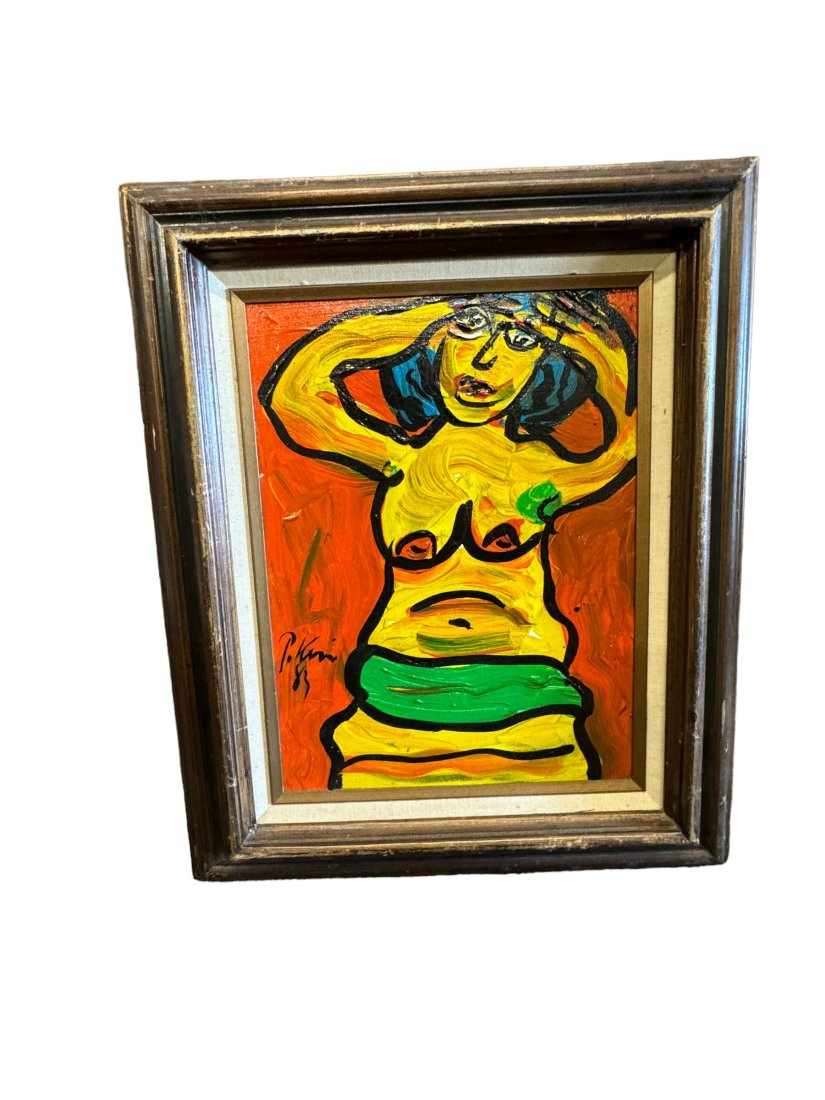 Original 1983 Painting by Peter Keil: Original 1983 Painting by Peter Keil. H 23" W 19"