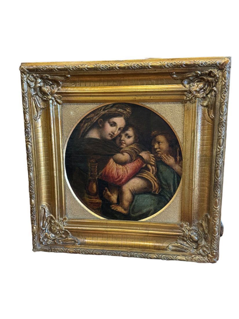 Raphael's O/C Madonna Della Sedia. Oil on canvas (1 of 4)