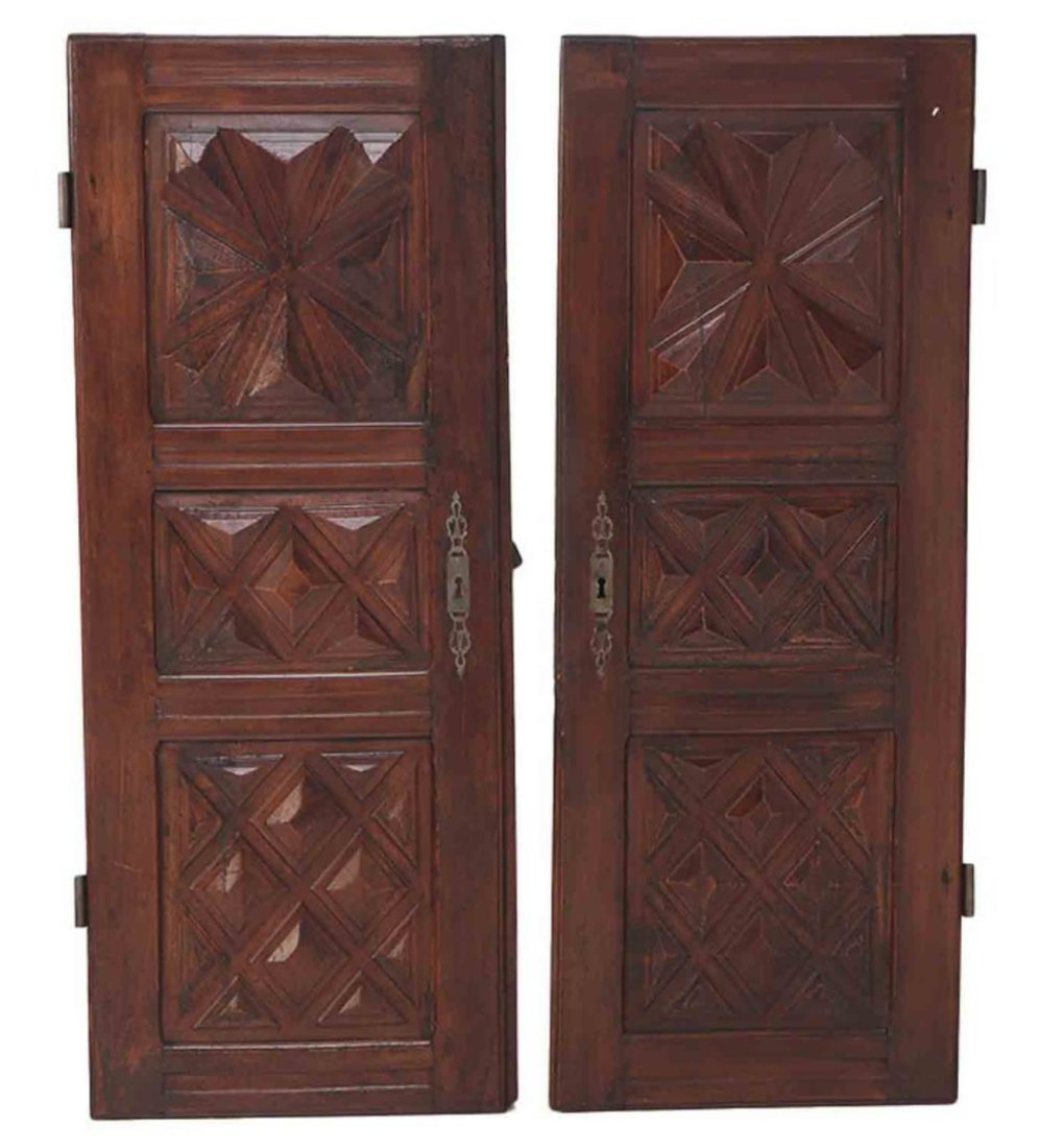 19th C French Armoire doors (1 of 4)