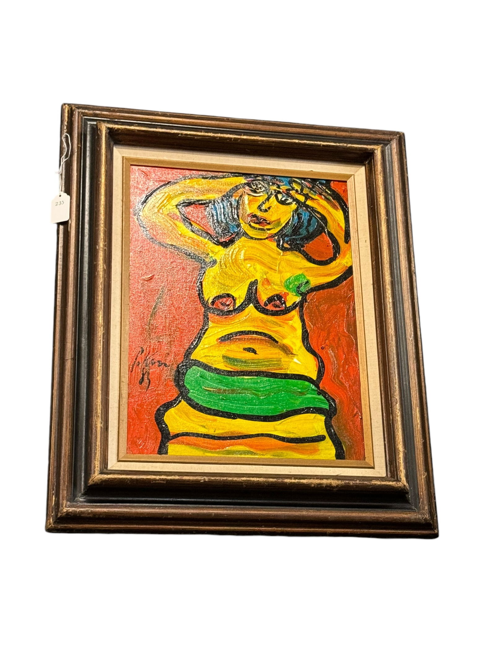 Original 1983 Painting by Peter Keil.: Original 1983 Painting by Peter Keil. H 23" W 19"