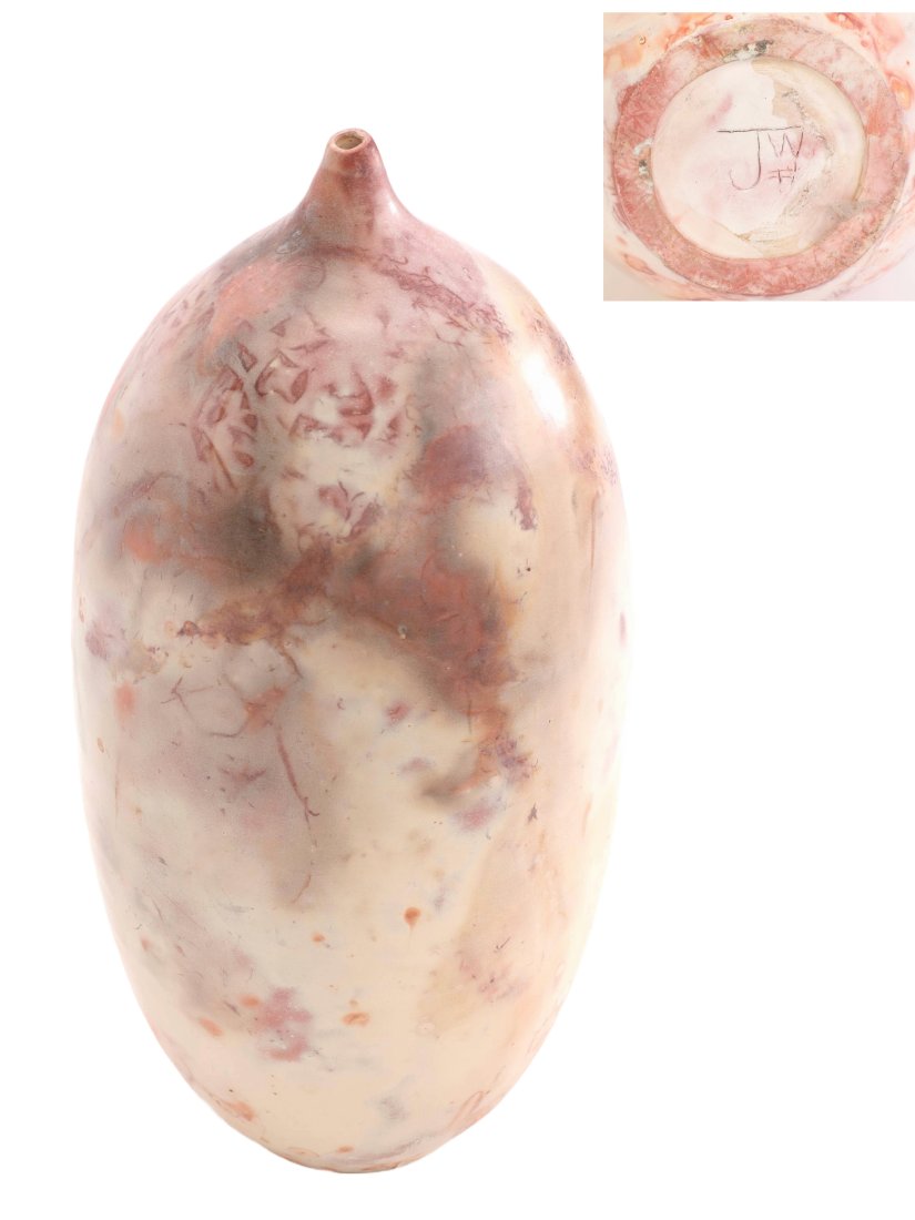 Mid-Century Modern Studio Art Pottery Vase Signed (1 of 5)