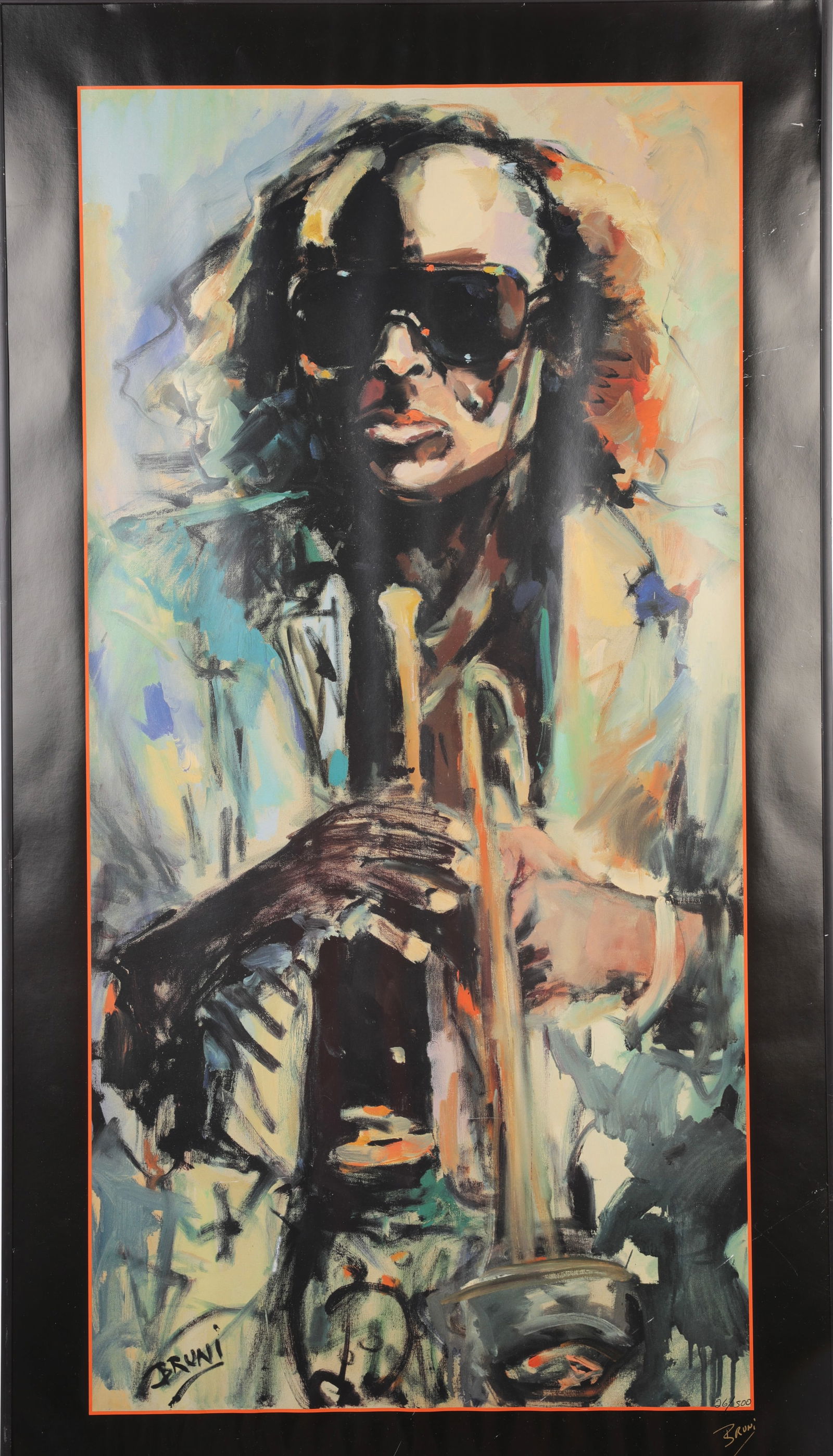 BRUNI SABLAN Jazz Print Limited Ed. Signed/# (1 of 6)