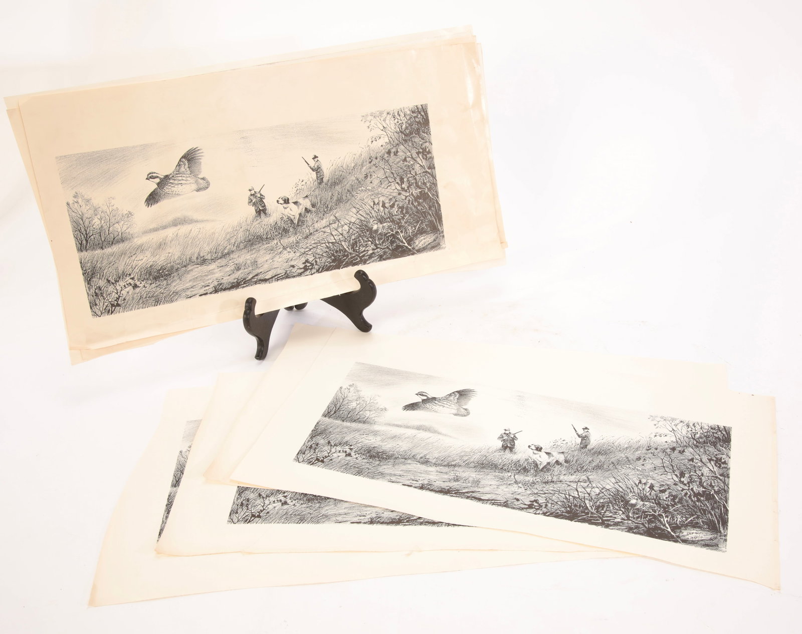 BERNARD MARTIN 11 Wildlife Engraving Prints THOMAS HART BENTON Student (1 of 5)