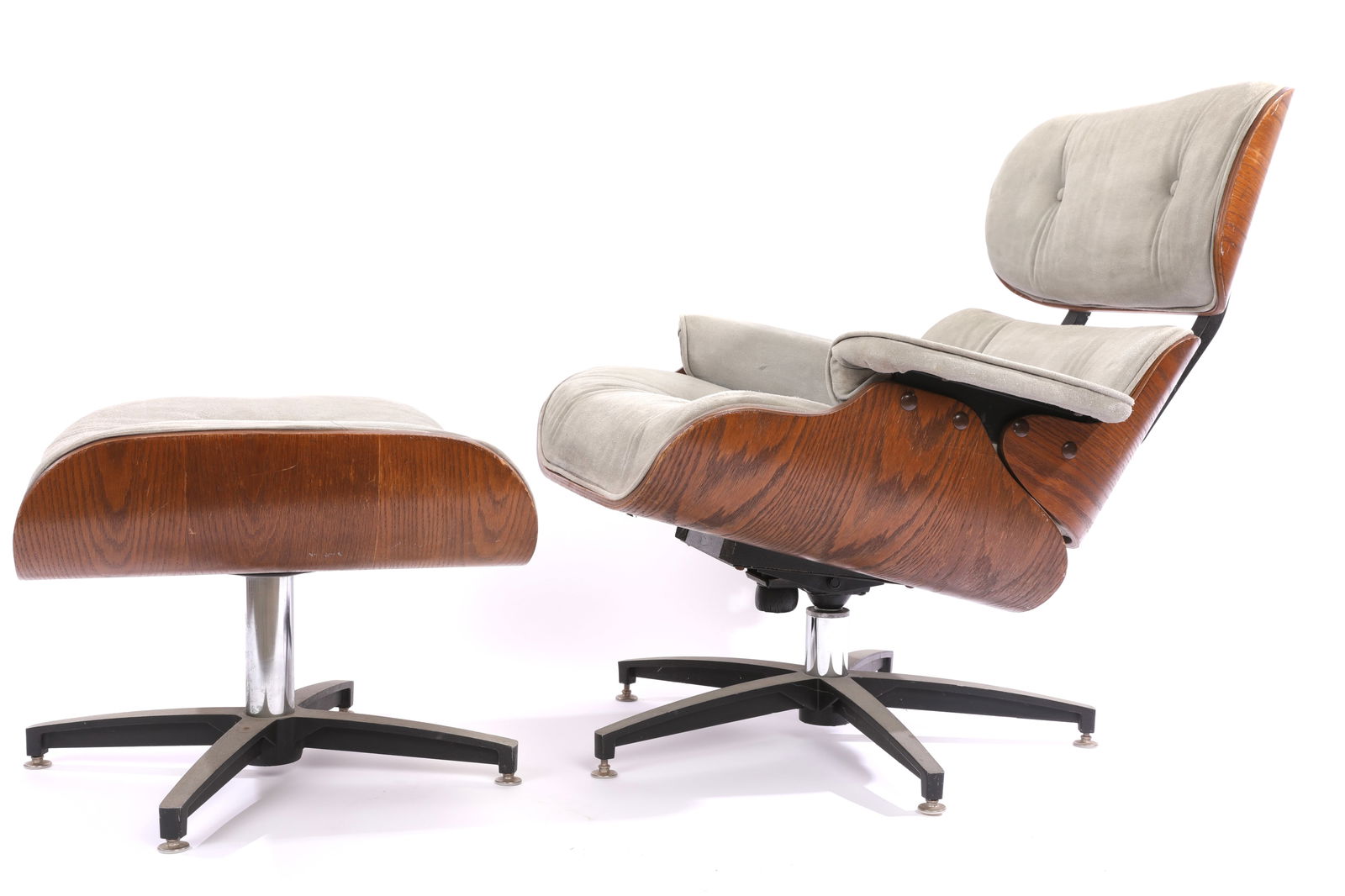 CHARLES EAMES Style PLYCRAFT Lounge Chair & Ottoman Mid-Century Modern (1 of 11)