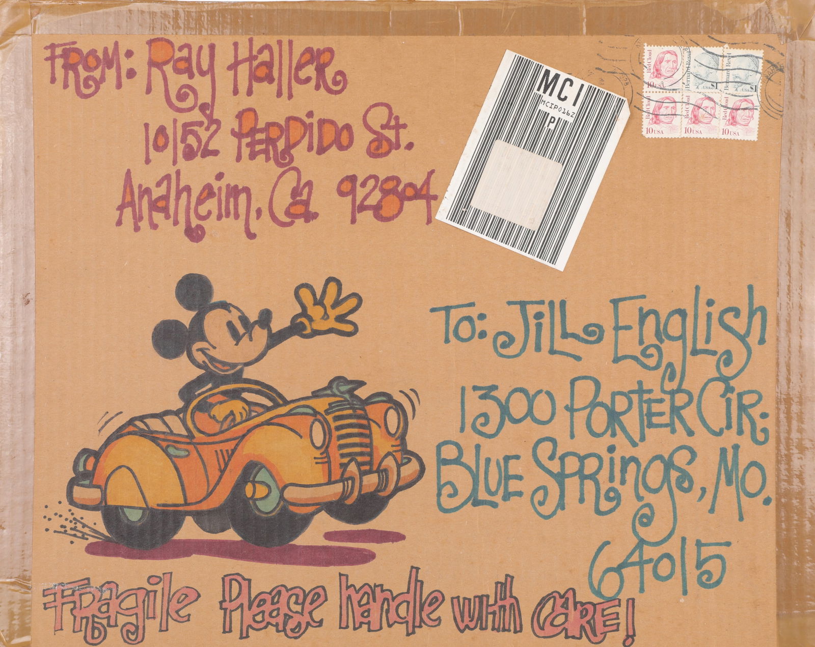 RAY HALLERY Original Disney Artist Cartoon Drawing PROVENANCE (1 of 6)