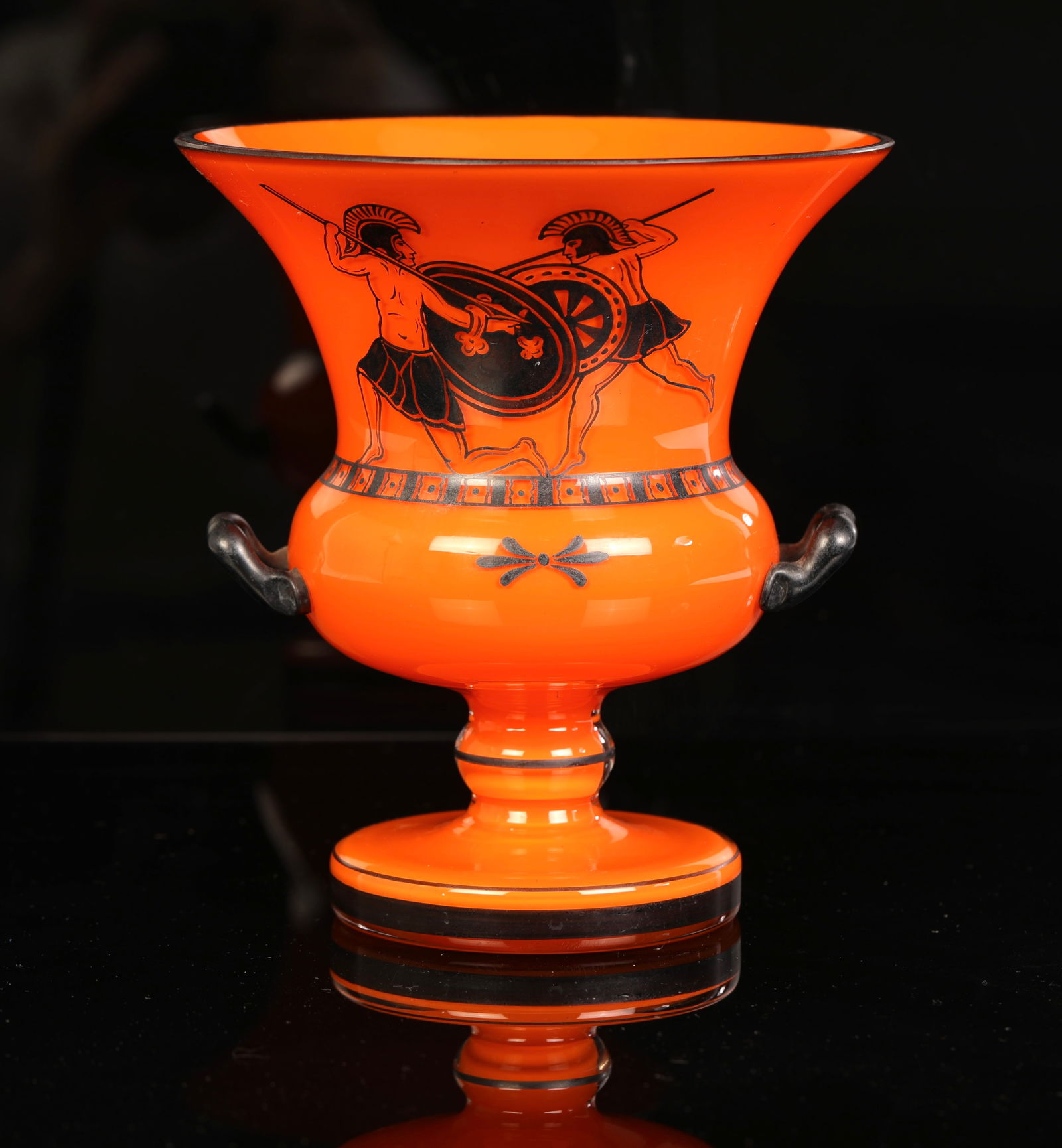LOETZ TANGO PAINTED GREEK URN FORM ART DECO GLASS CZECH (1 of 9)
