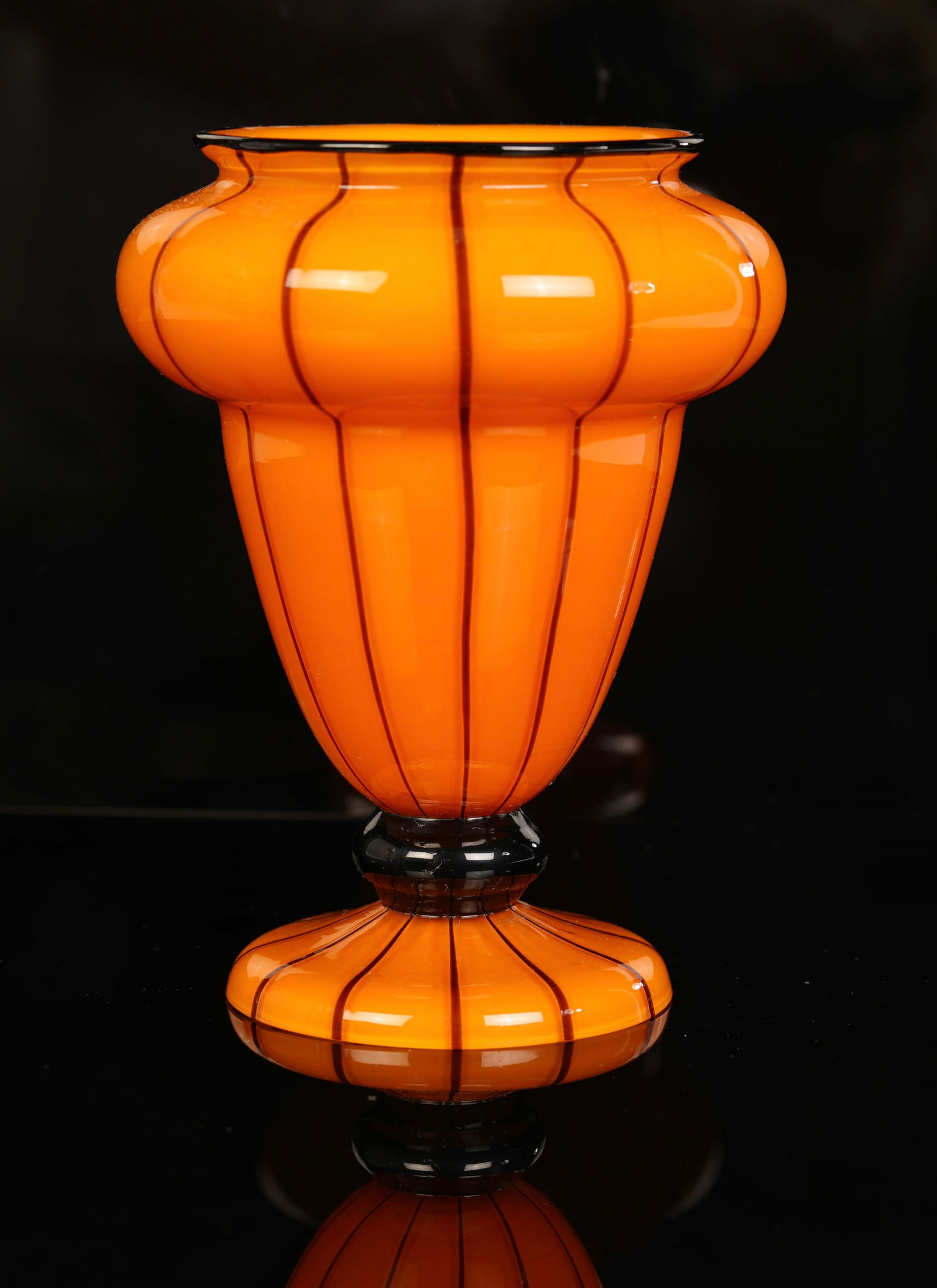 LOETZ TANGO STRIPED GLASS VASE ART DECO (1 of 6)