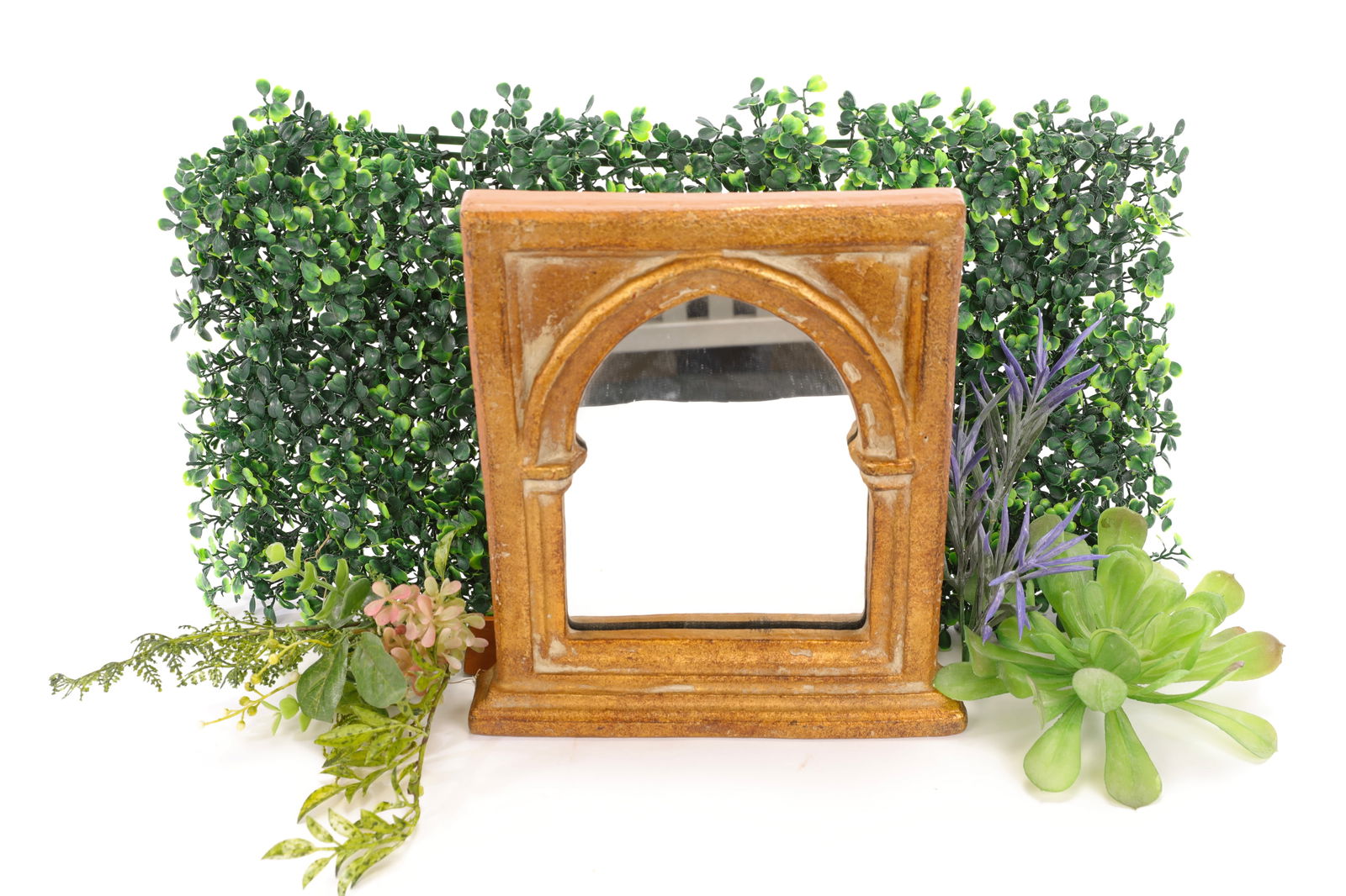 FLORENTINE GILT WOOD MIRROR GOTHIC ARCH KULICKE (1 of 7)