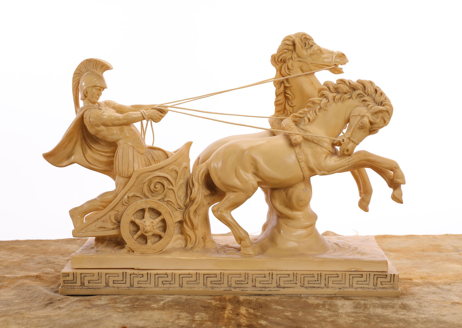 ROMAN CHARIOT & HORSES SCULPTURE (1 of 7)